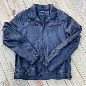 poshmark leather jacket